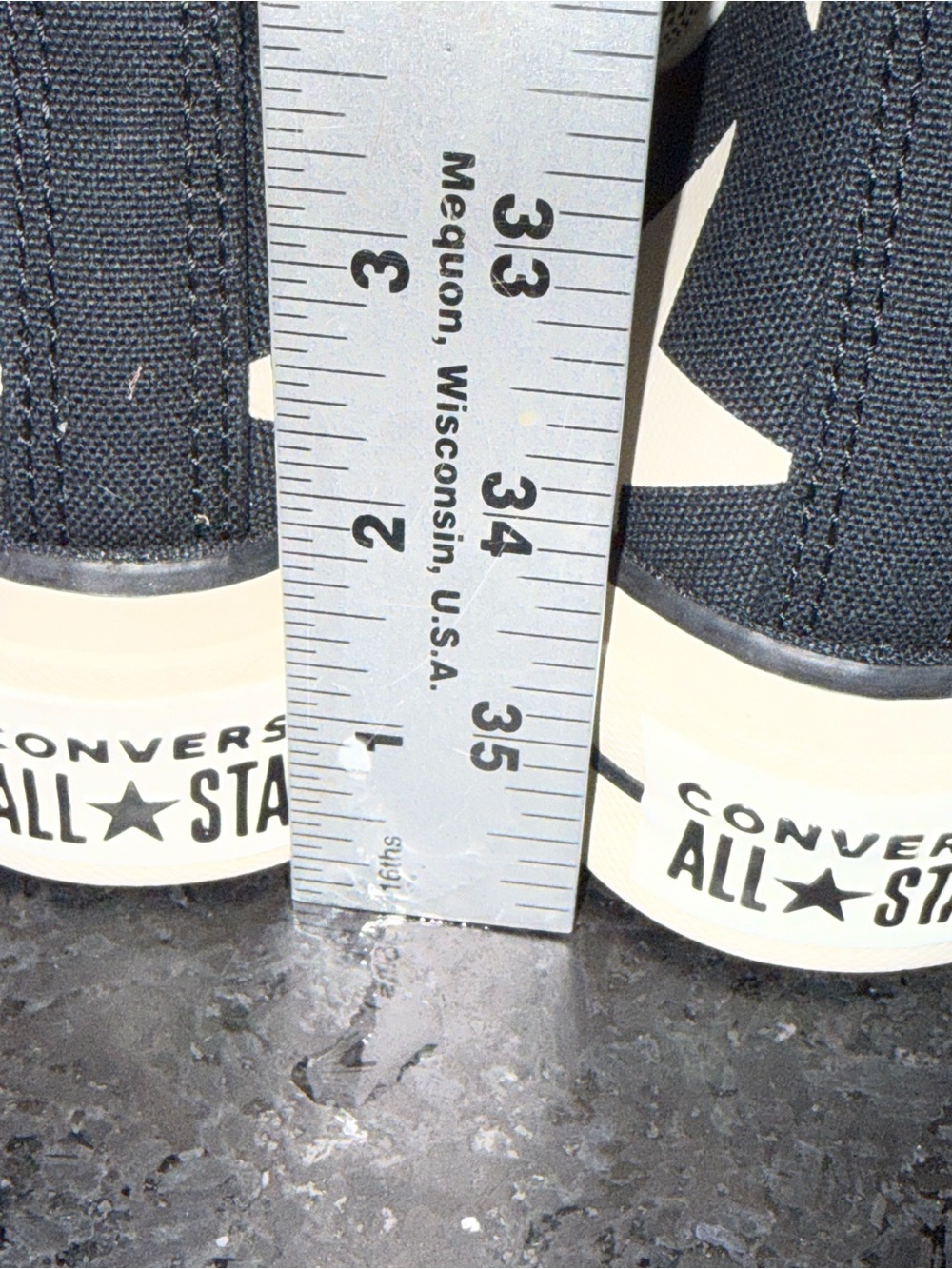 Converse ALL STAR LIFT High Top Sneakers Black & Cream Star Pattern Platform 7.5 - Picture 13 of 14